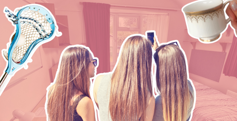 posh girl university room signs