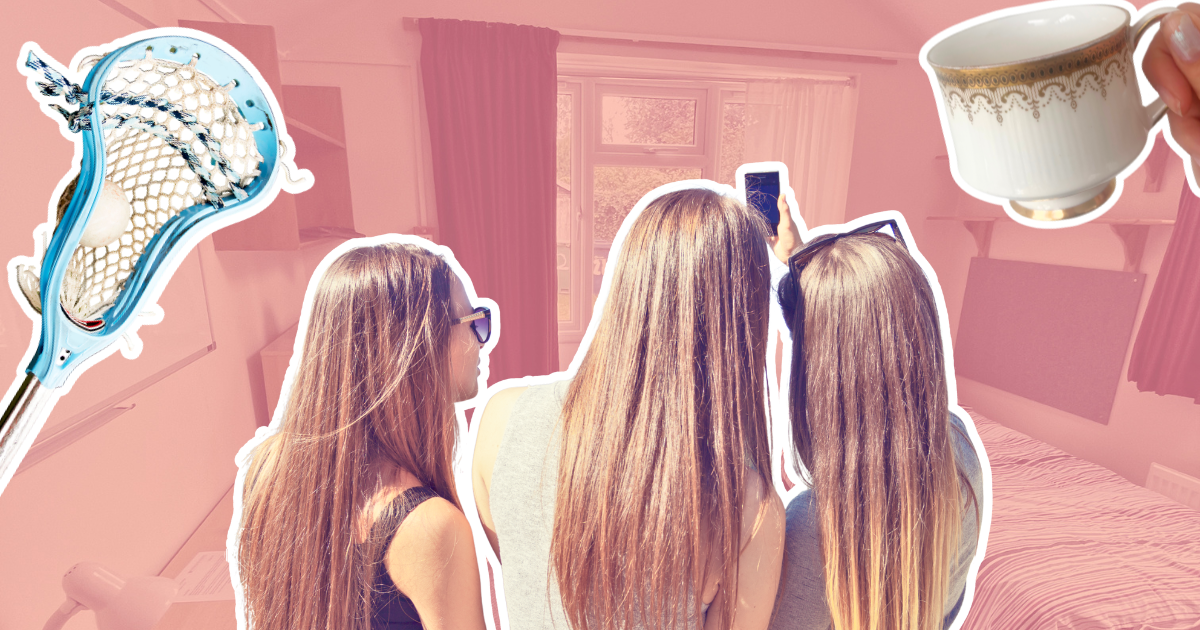 posh girl university room signs
