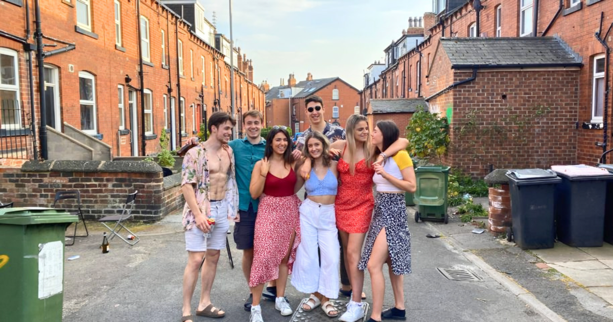 University of Leeds students by their house