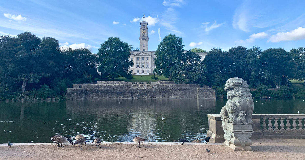 The University of Nottingham, and some geese