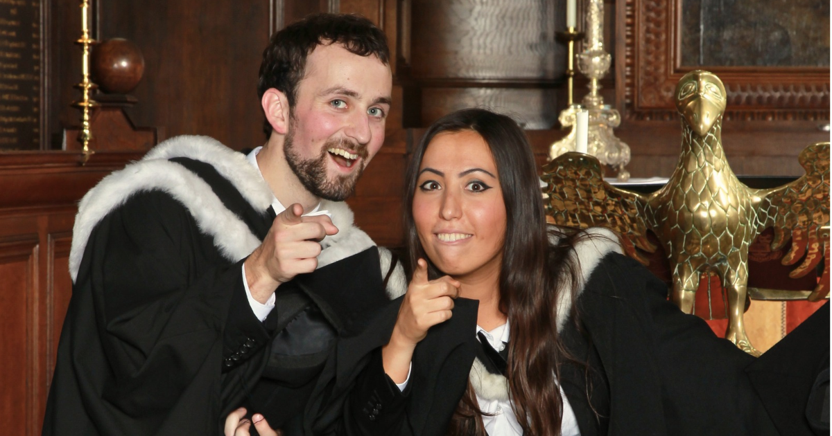 Students graduating at the University of Oxford