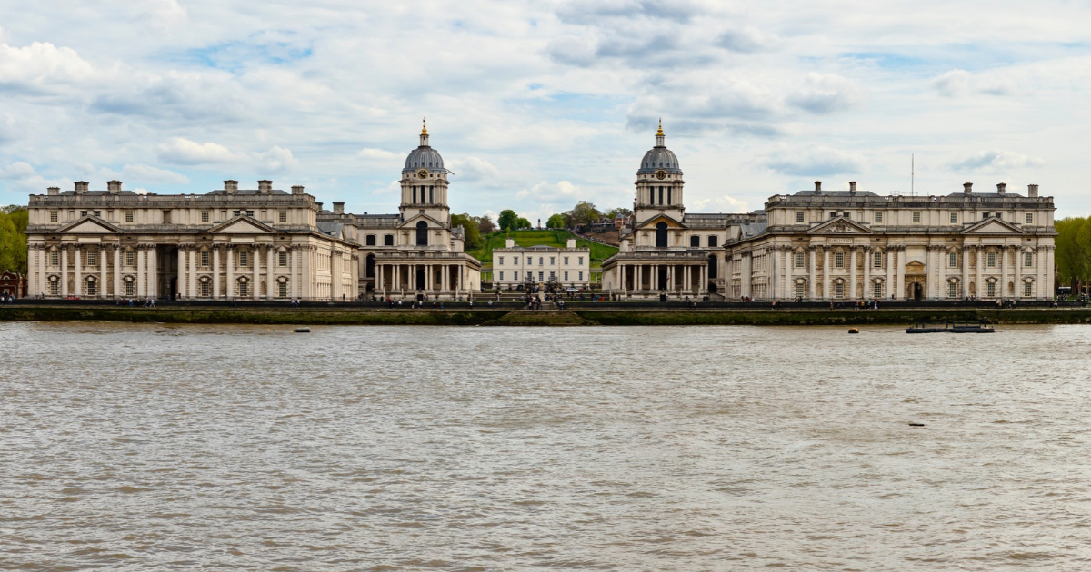 The University of Greenwich's campus, as viewed from the River Thames, whichis one of the easiest unis to get into based on a-level grades