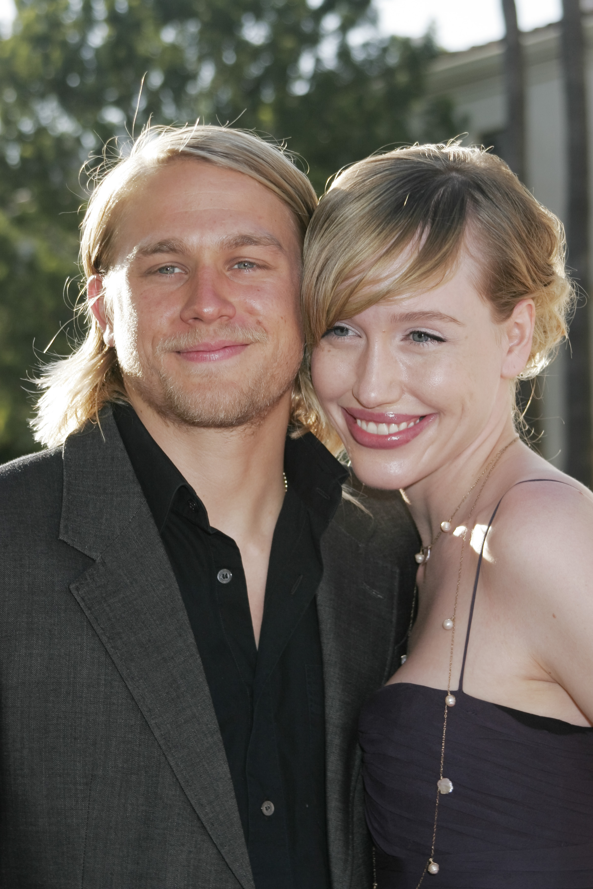 Charlie Hunnam and his partner Morgana McNelis