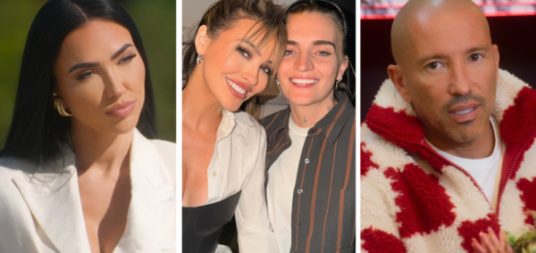 Chrishell and G Flip with Selling Sunset cast