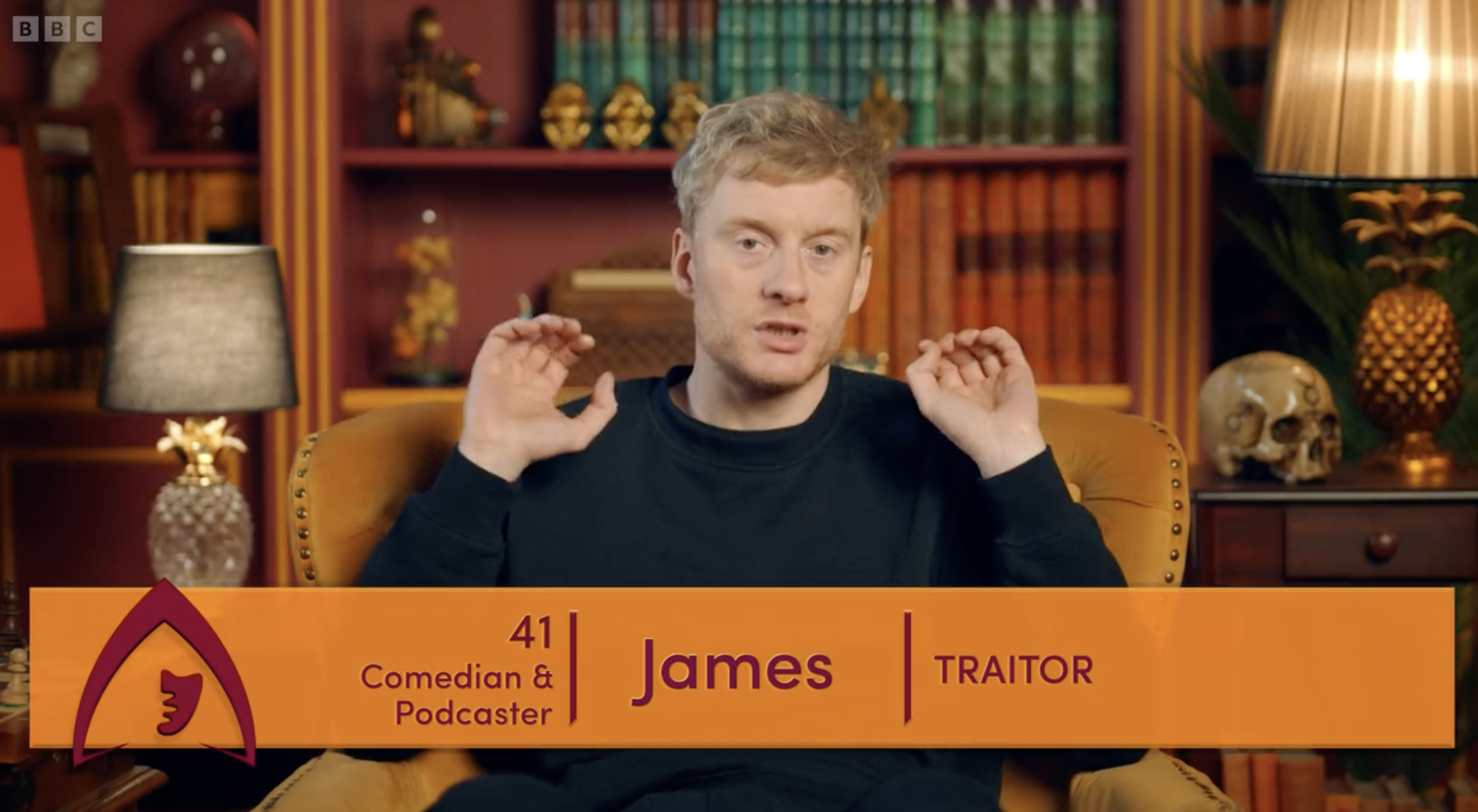 James Acaster on The Celebrity Traitors