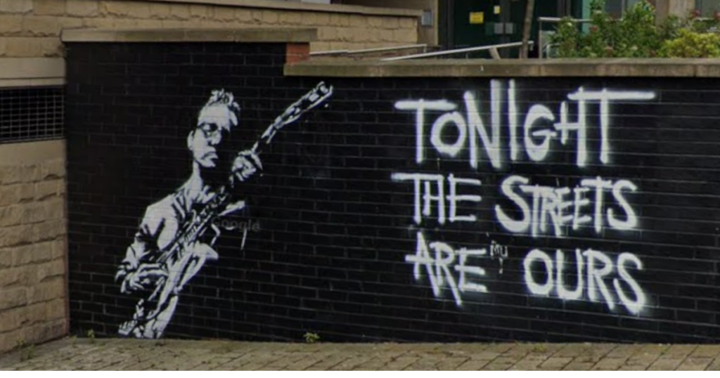 Richard Hawley Mural on Ecclesall Road