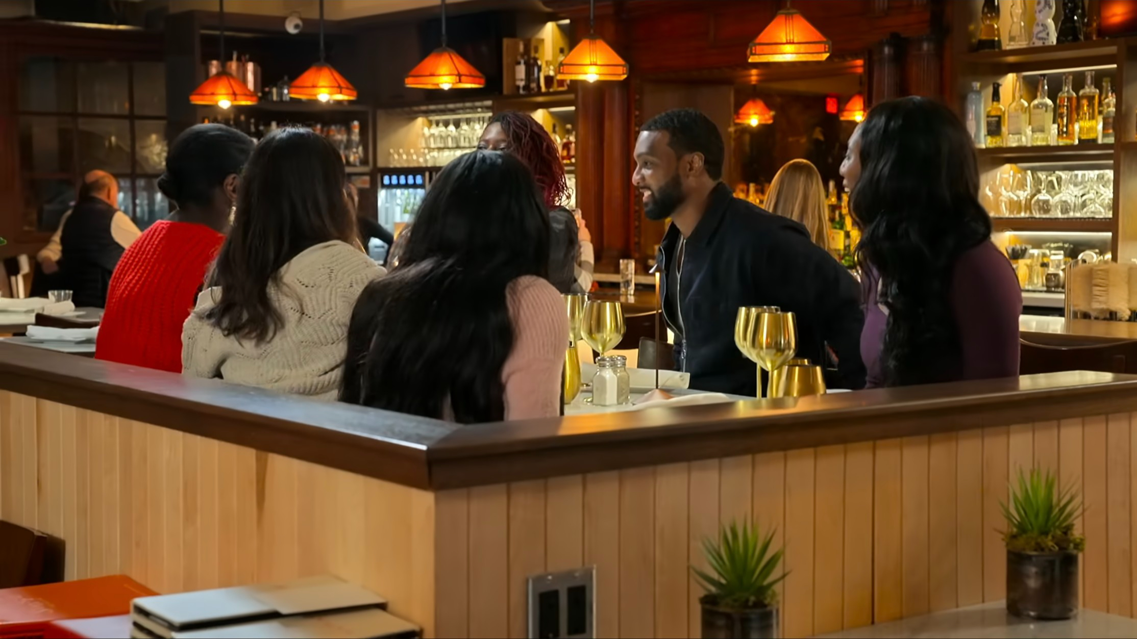 Wilson meeting Wilnie's friends and families on love is blind(Image via Netflix)