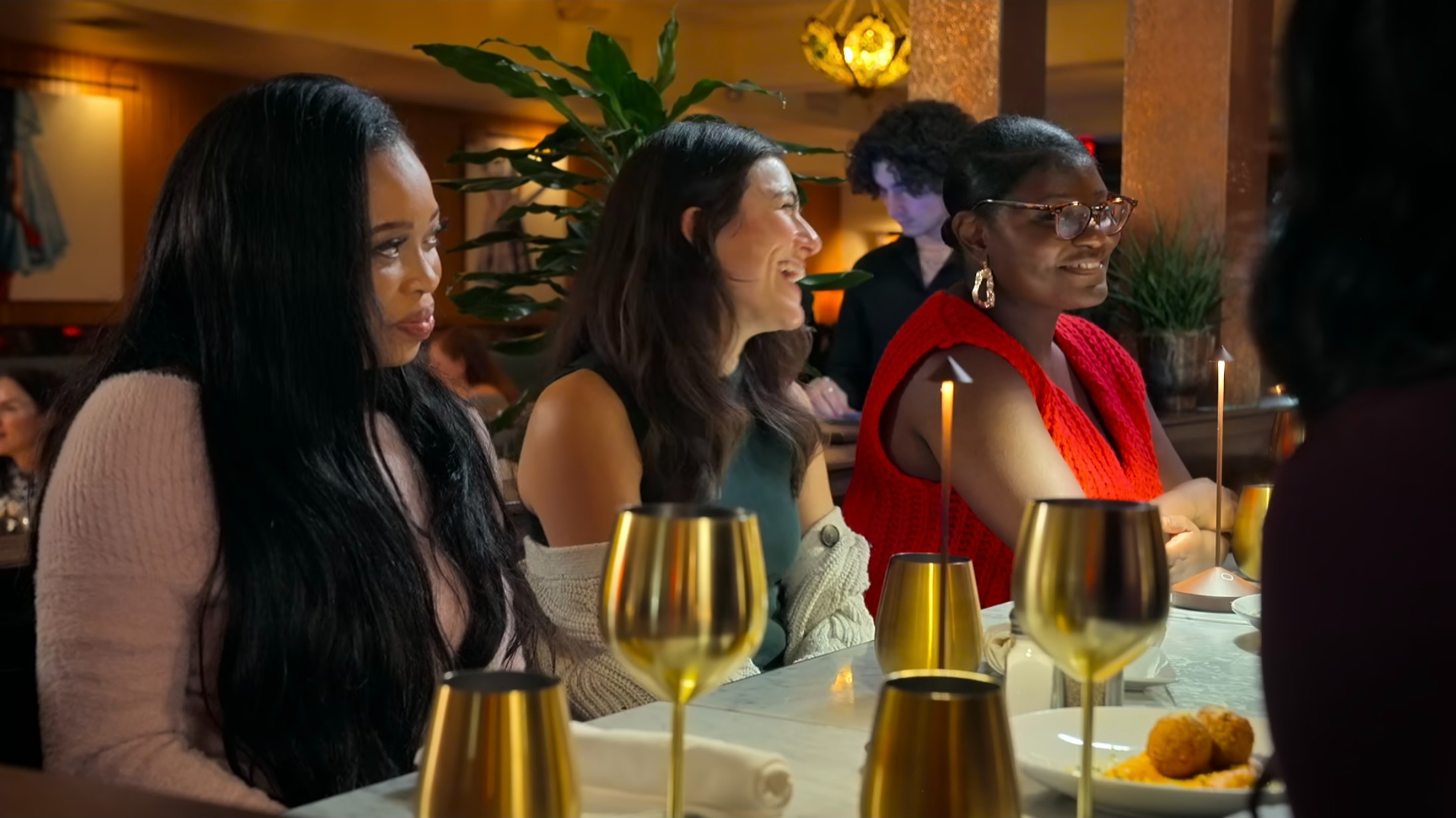 three of wilnie's friends and/or family members on love is blind
