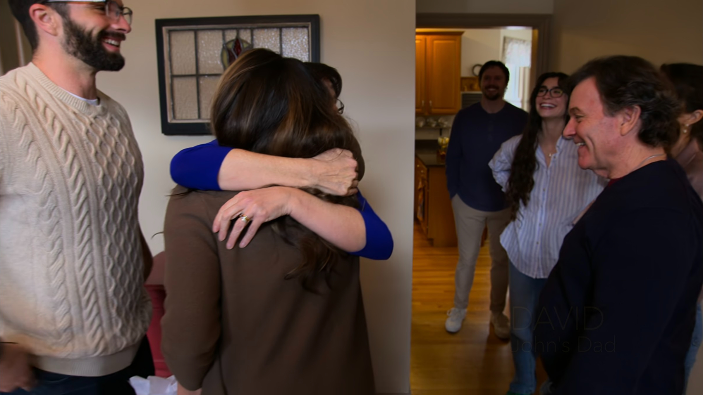 John, Sarah and assorted relatives on Love Is Blind(Image via Netflix)