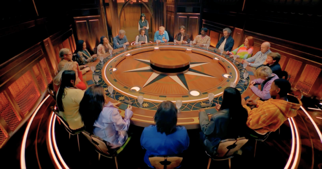 the celebrity traitors season two voting round table