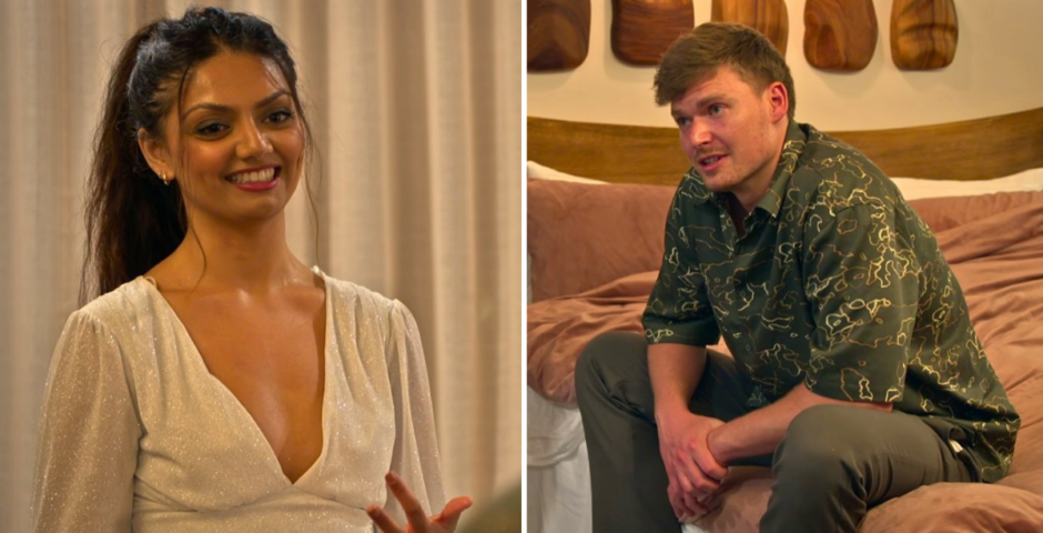 love is blind us season 11 cam and aneha talking about her family