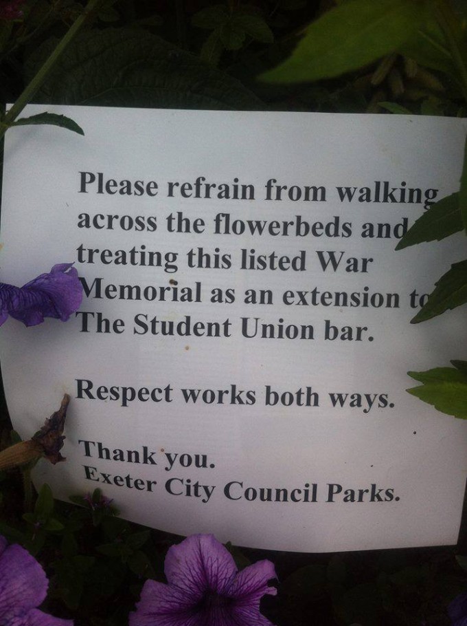 The offending sign