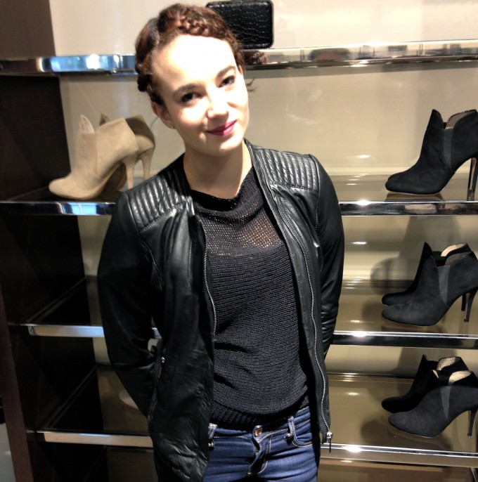 Leather jacket zara