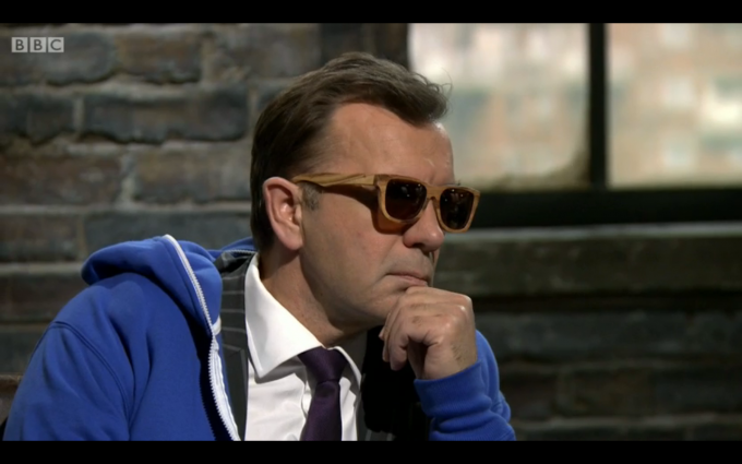 Duncan Bannatyne's best attempt at Derek Zoolander's 'Blue Steel'.