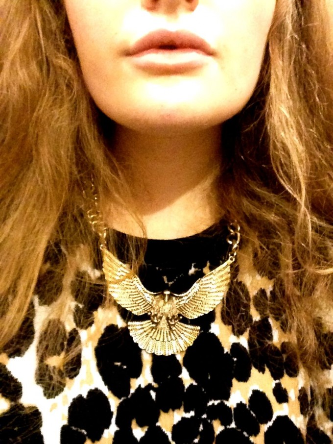 topshop necklace for jumper