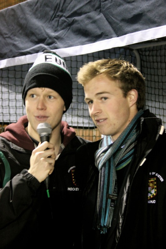 Appleby with Club Captain Sam Plater