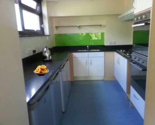 That sensational green panelling continues throughout...