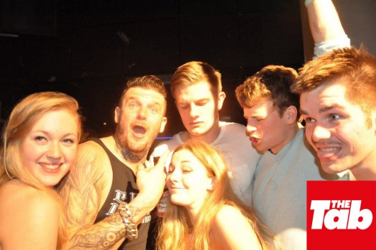 Glory: Kayne looking a touch worse for wear after failing to share his celebratory bottle of 'champagne'