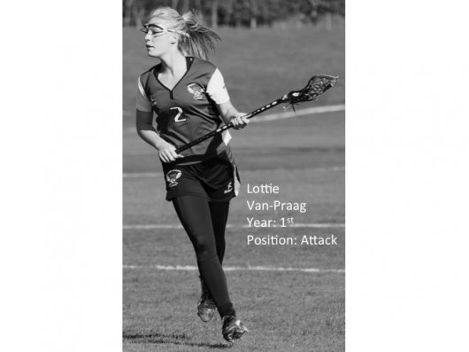 Lottie pulling off some fairly questionable eye protection whilst representing the 1st team this year.