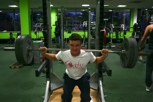 The furrowed brow is a symptom of the condition known as Squatting Paradise.