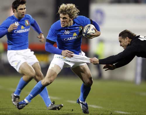 A right handful: Mirco Bergamasco could be one of the most high profile players on show