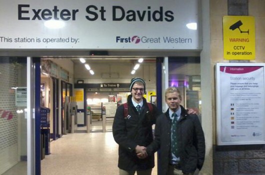 Jack Banister left Exeter at 6.22am this morning