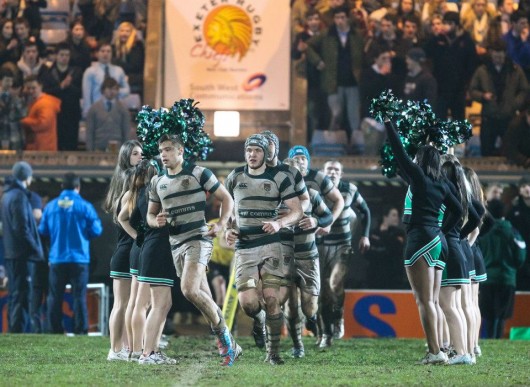 Exeter making their way out at last year's Varsity