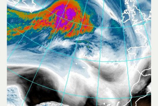 Image taken at 6am, 30th January, by Eumetstat Meteostat