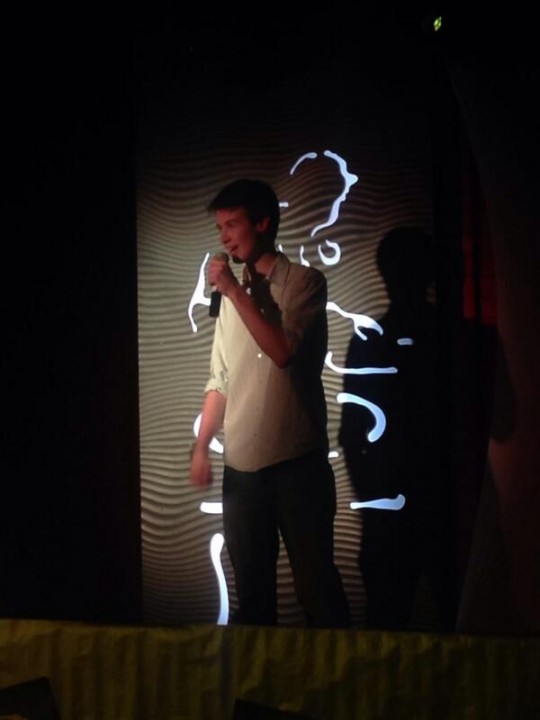 Matt Bate tells the audience 'it means so much'