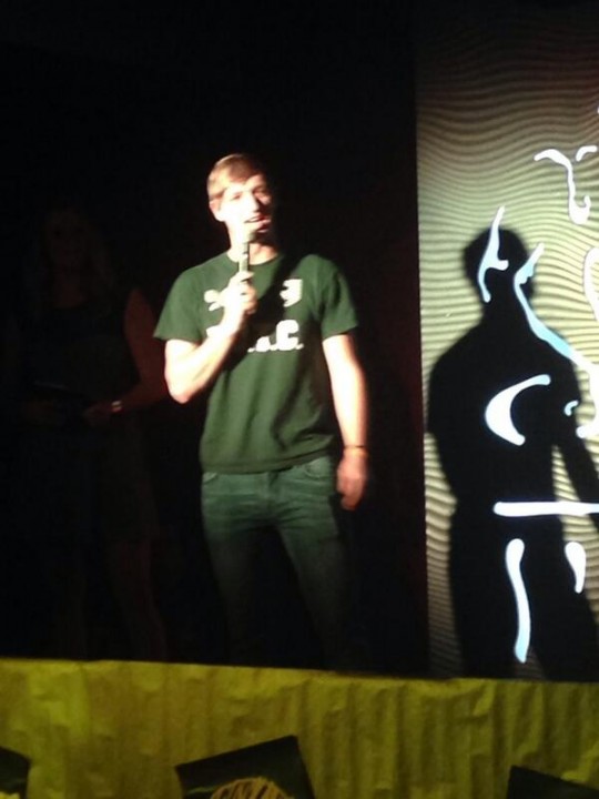 Andy Higham, the only male candidate for AU Pres