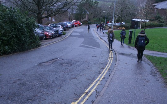 View from the top of the Downhill