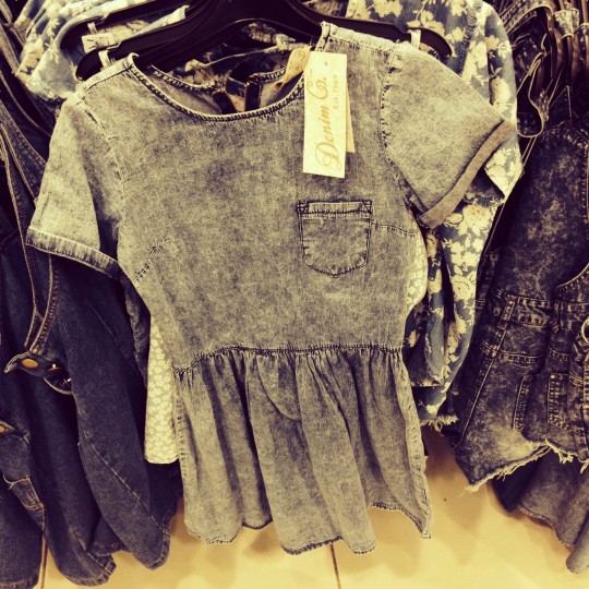 Primark's denim dress, for only £12.00