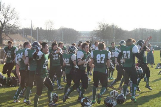 The Demons Celebrate Their Miracle Win.