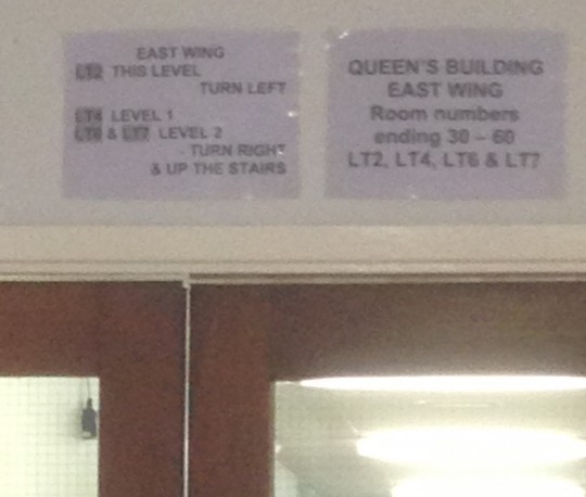 You need a degree just to understand the signage.