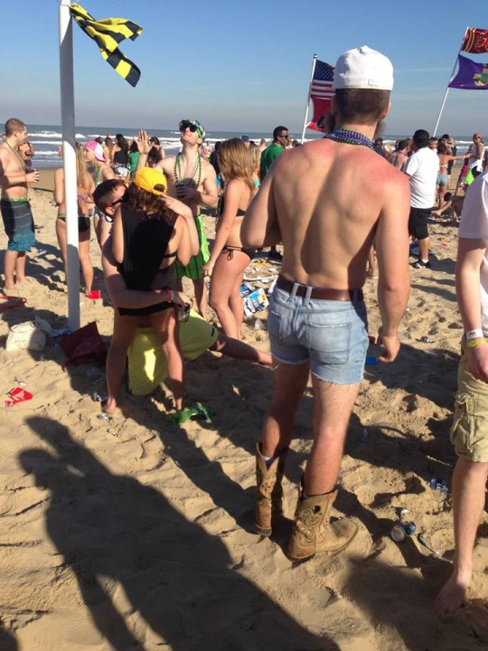 Literally anything goes on the beach