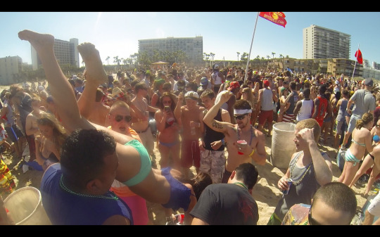 Keg stand, another bizarre American college tradition