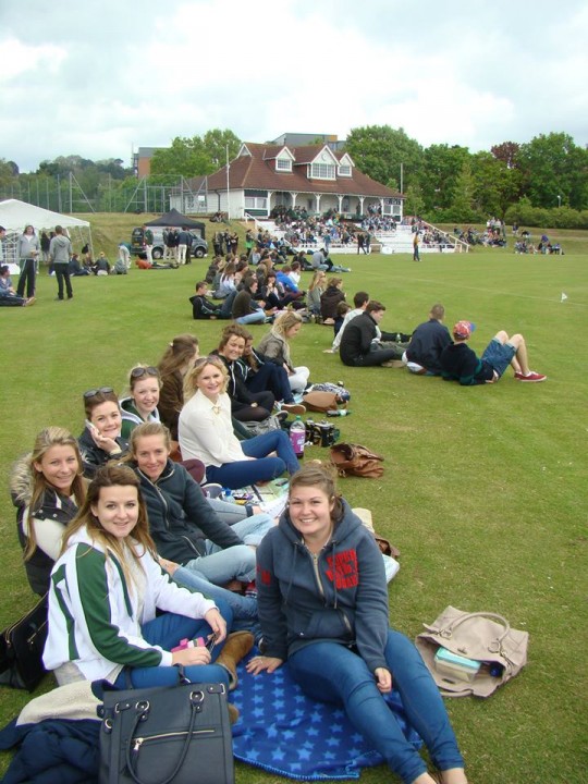 Some of the spectators at last year's Varsity 