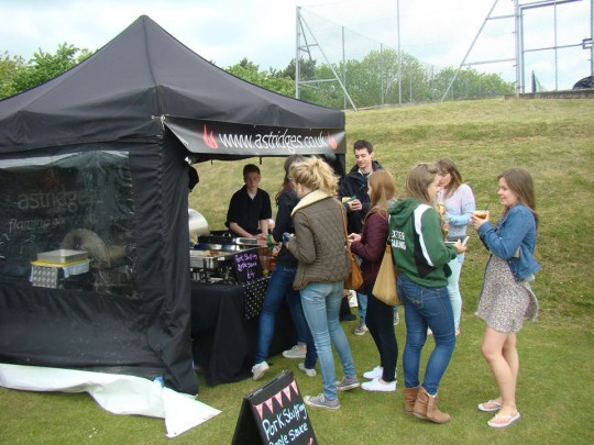 Hog Roast- perfect for the spectators' tea break. 