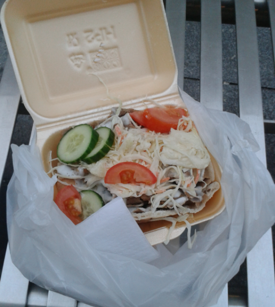 A donna kebab from The Golden Horn, another one-star outlet