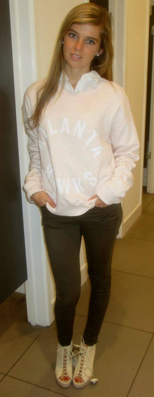 H&M White Shirt - £14.99 (Current Price) and Pink Jumper - £19.99 (Current Price)
