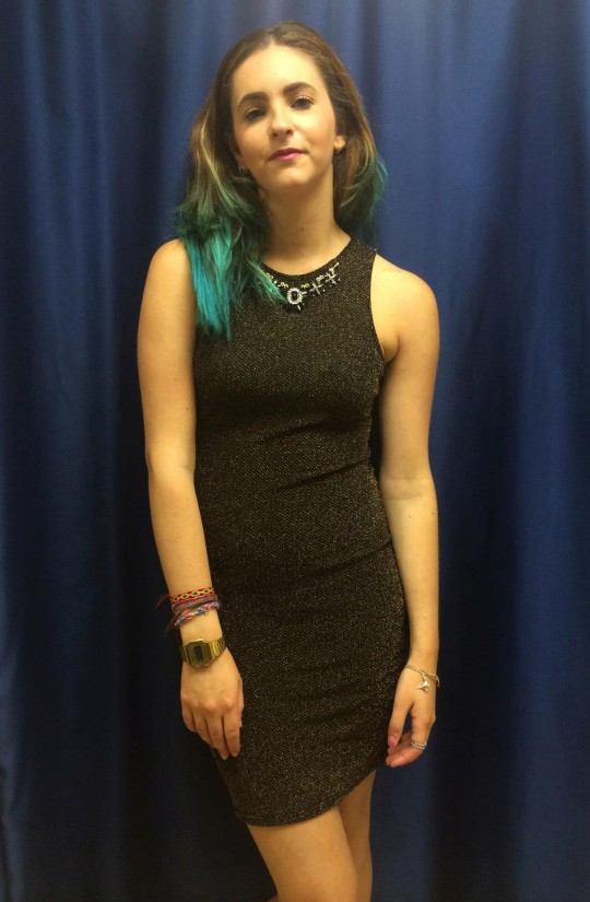 Primark Halter Neck Black and Gold Dress - £13