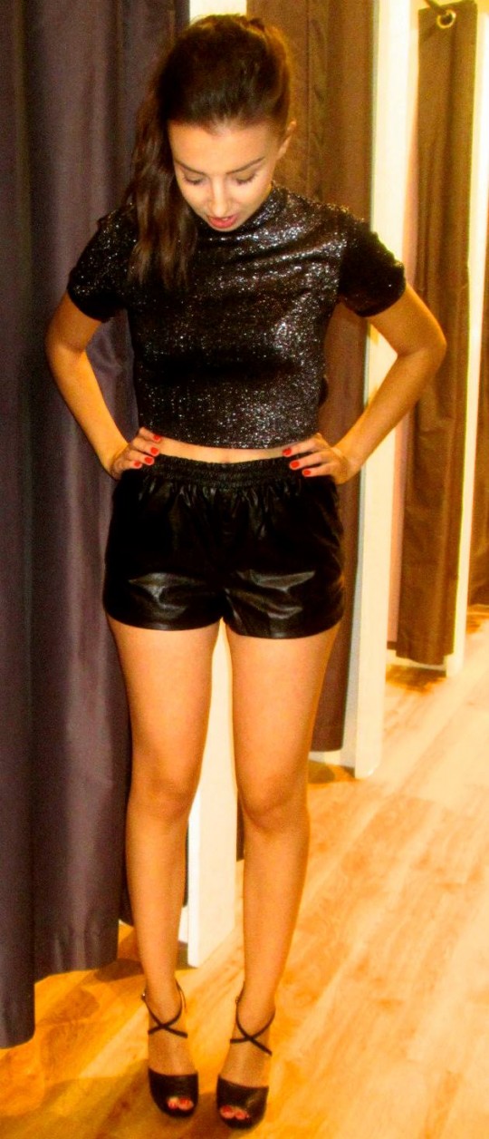 Topshop Glitter Crop Top - £22 (Current Price)