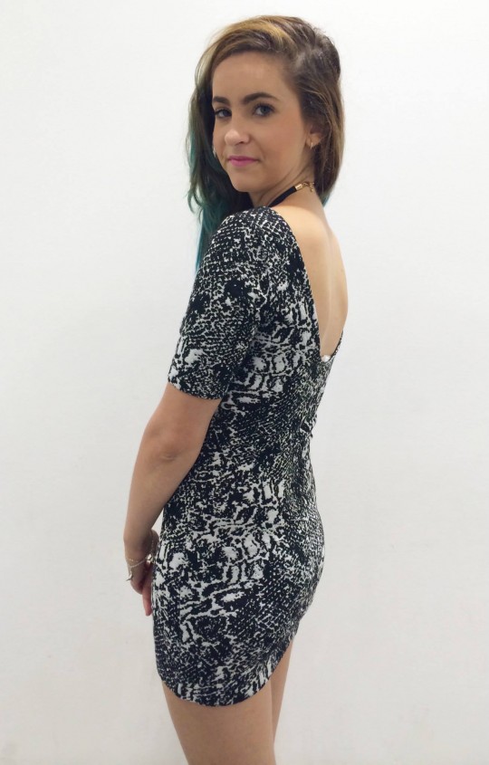 H&M Black and White Print Dress - £14.99