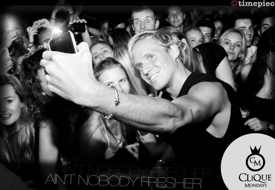Getting paid to take selfies- he really is living the dream