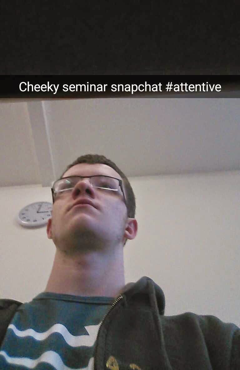 Because clearly everyone looks at their best from this angle at 9am.