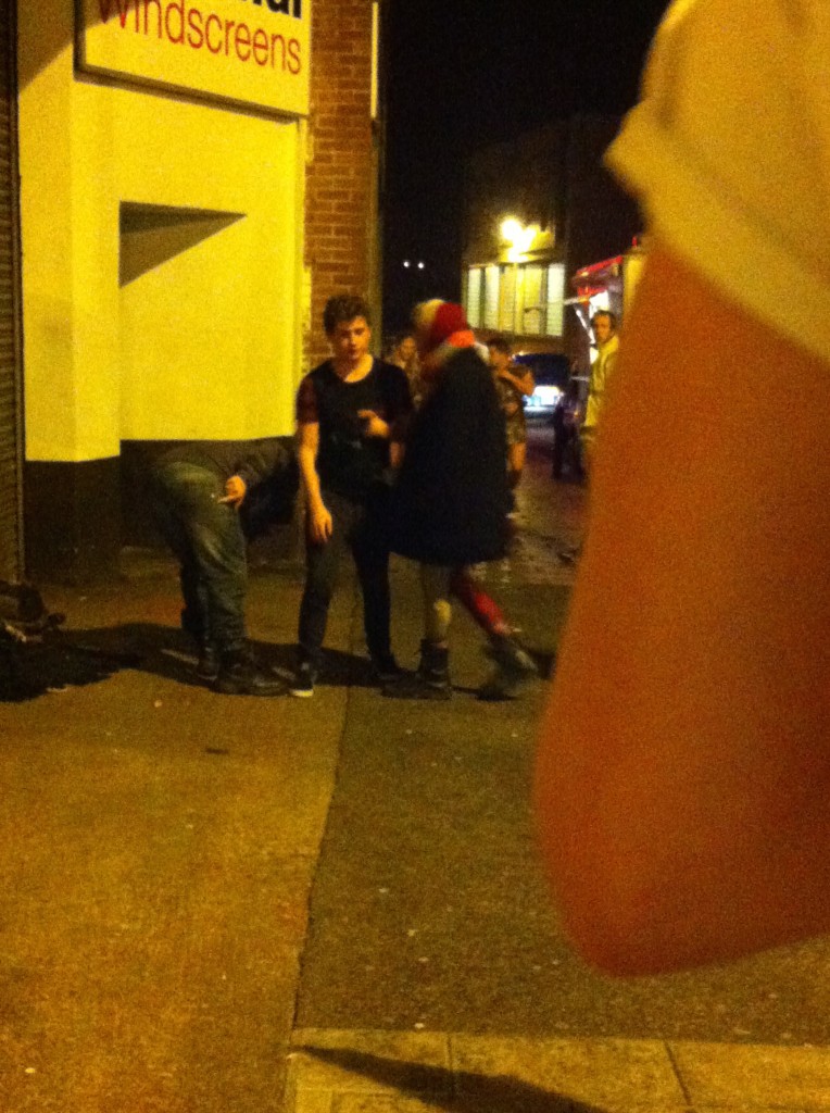 The student was seen arguing with a homeless woman 