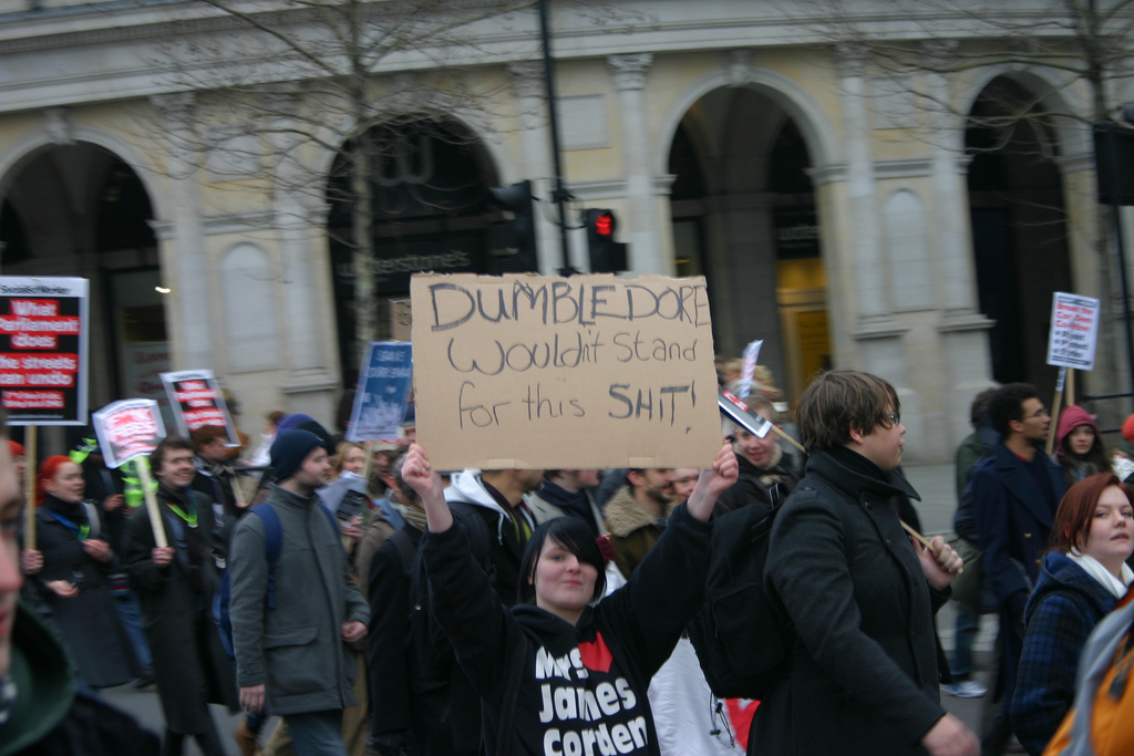 The student riots that Smith was partially responsible for.