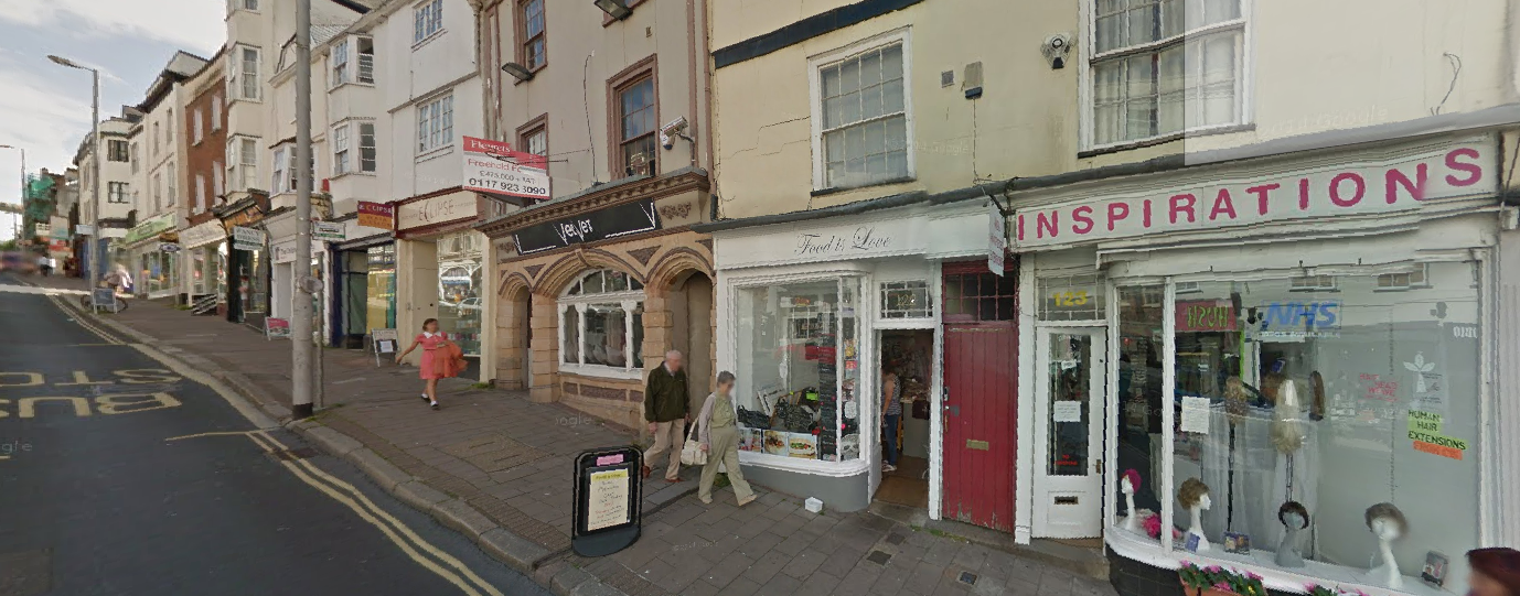 What Fore Street looks like on Google Maps