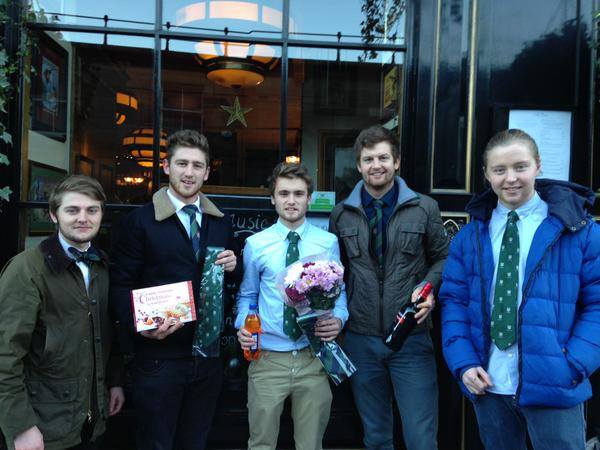 Member of Edinburgh Hockey Club showered Dan with gifts