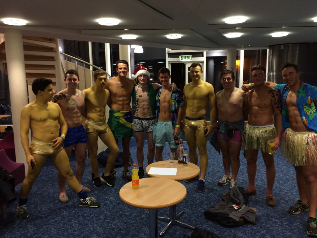 All of the gold body paint